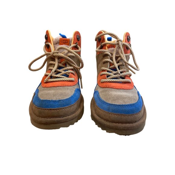 Ugg Highland Hi Boys Colorblock Leather Ankle Boots Size 5 SKU 8409 - Picture 5 of 14